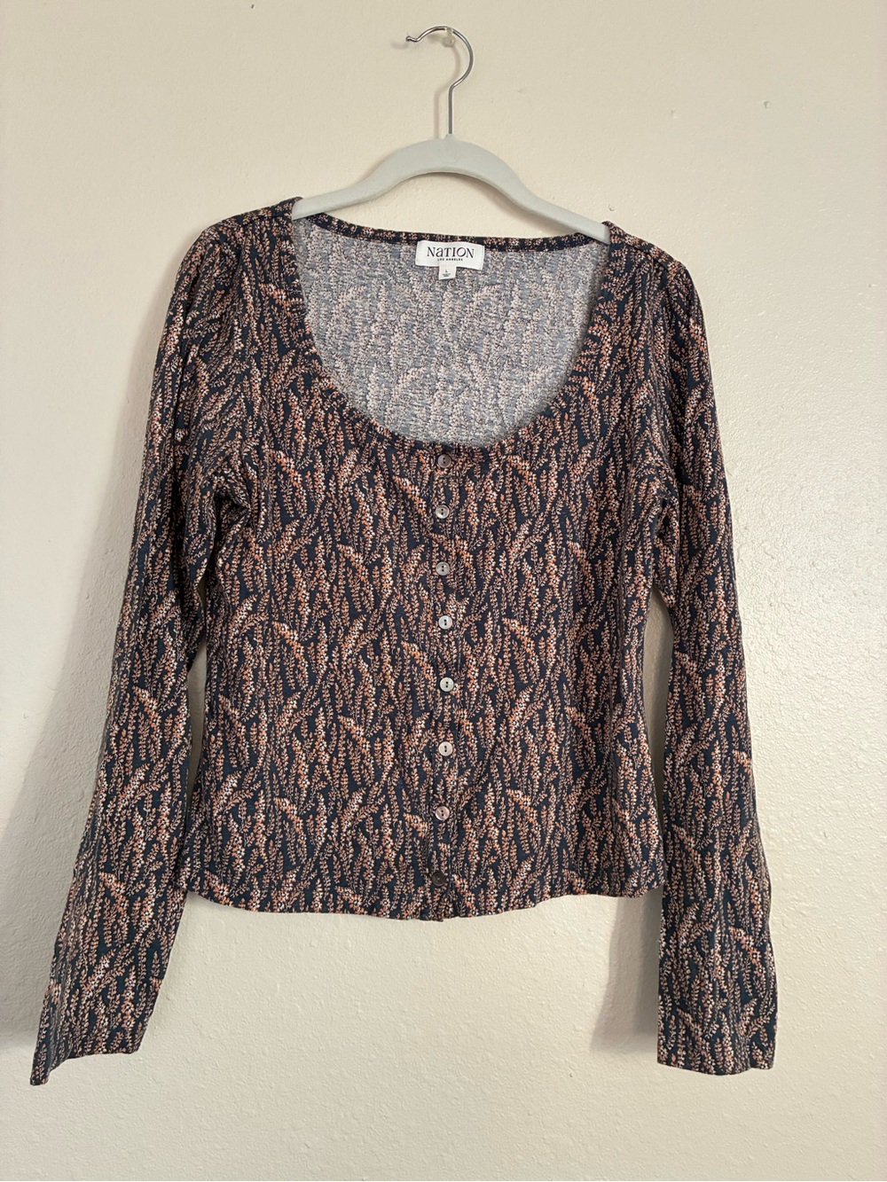 Nation LTD Buttoned Sweater Cotton Hemp